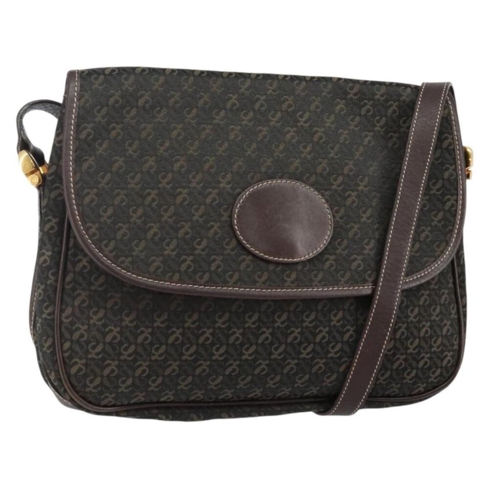 Authentic LOEWE Anagram Shoulder Bag Canvas Brown Gold - Picture 1 of 16